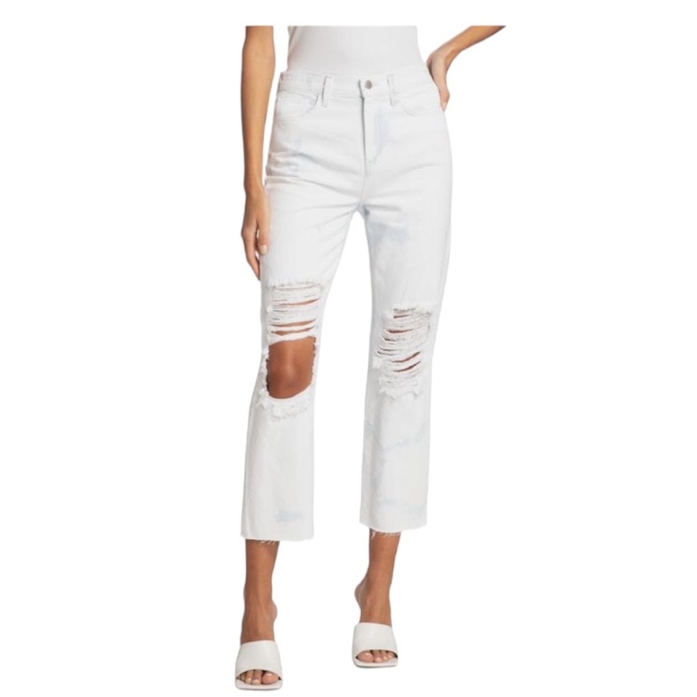 L'AGENCE
Adele Distressed Ankle-Crop Jeans Size:30
